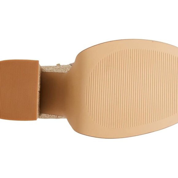 Steve Madden Leather Gold Shimmer Metallic Heeled Boots Booties Sz 8.5 NEW $170 - Picture 6 of 6